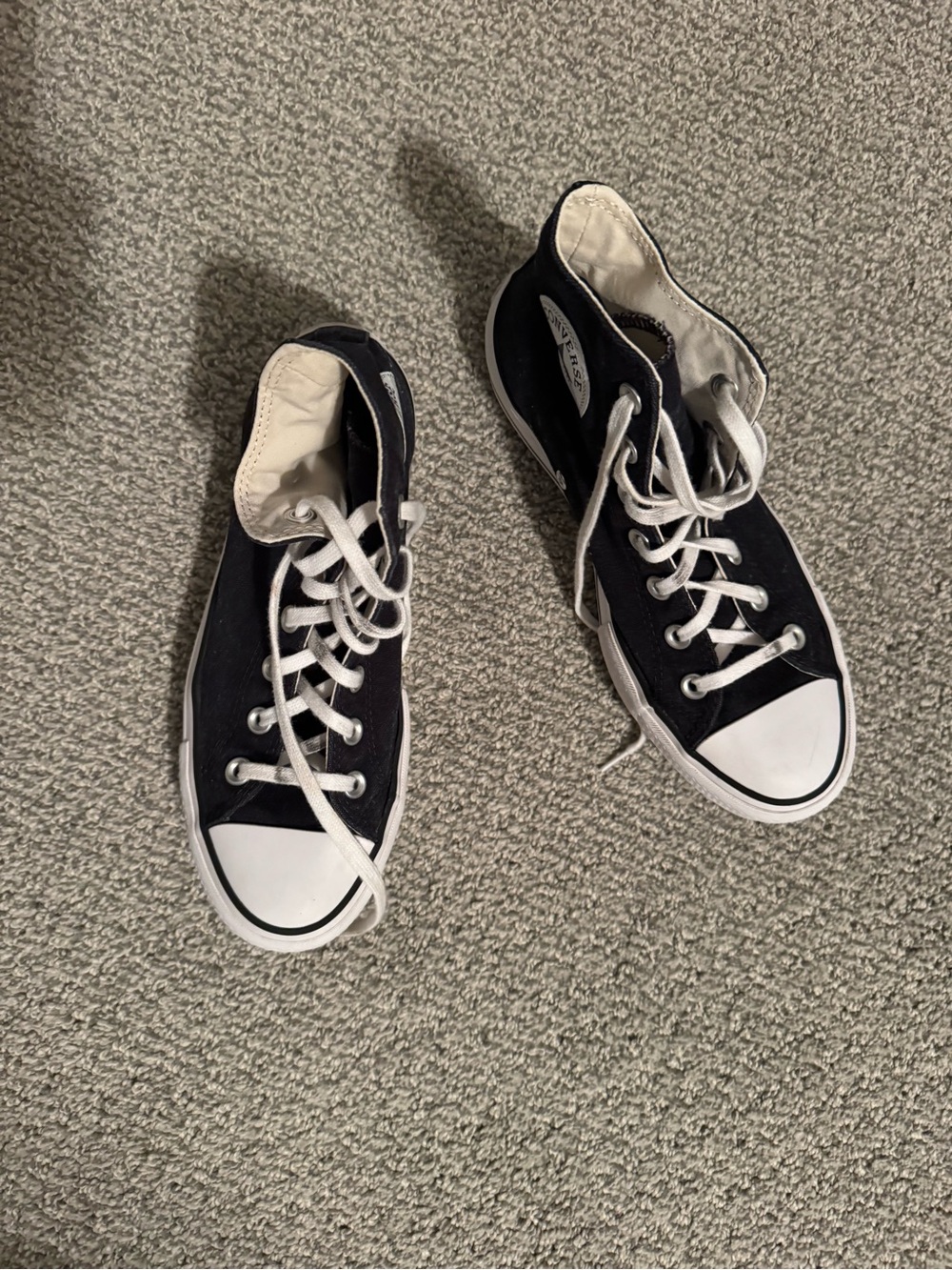 Converse Black and White High-Top Sneakers